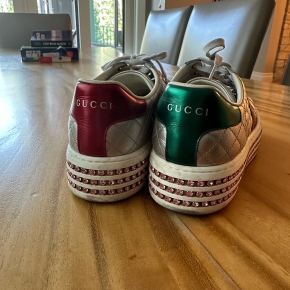 Authentic Gucci platform sneakers 37.5 - Picture 2 of 5